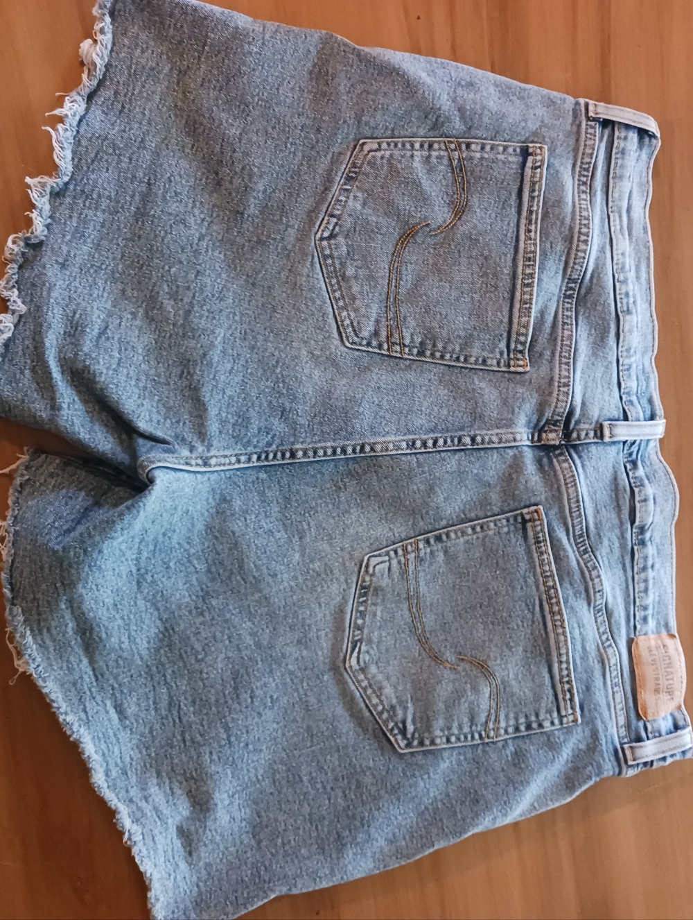 Levi Strauss High Rise Womens Shorts 18 W34 Denim Signature Heritage Western - Picture 7 of 11